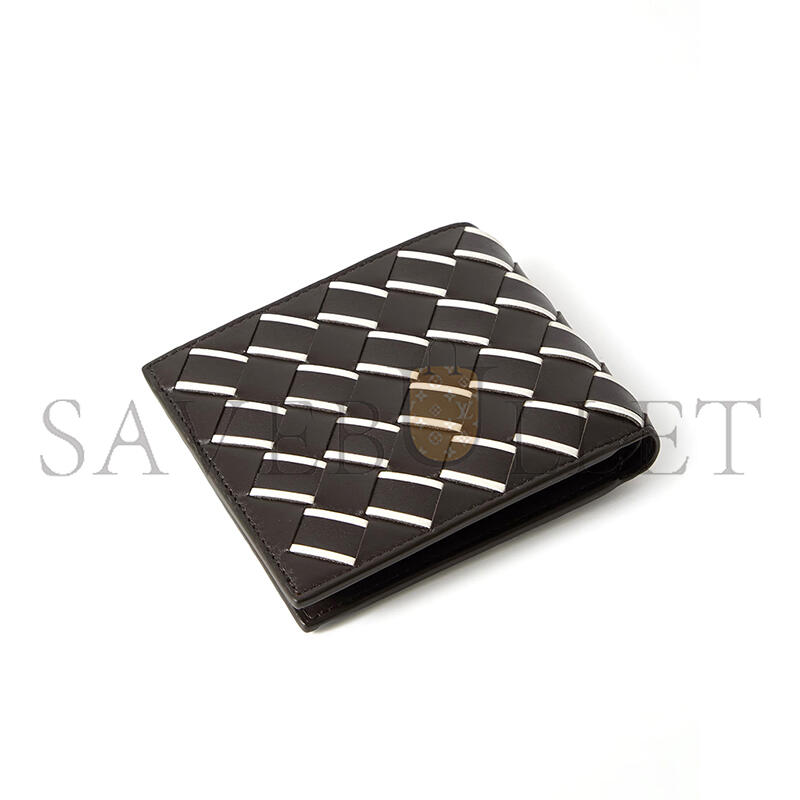 b0tt*ga Ven*ta intrecciato leather billfold wallet 475973 (11*9.5*1cm)
